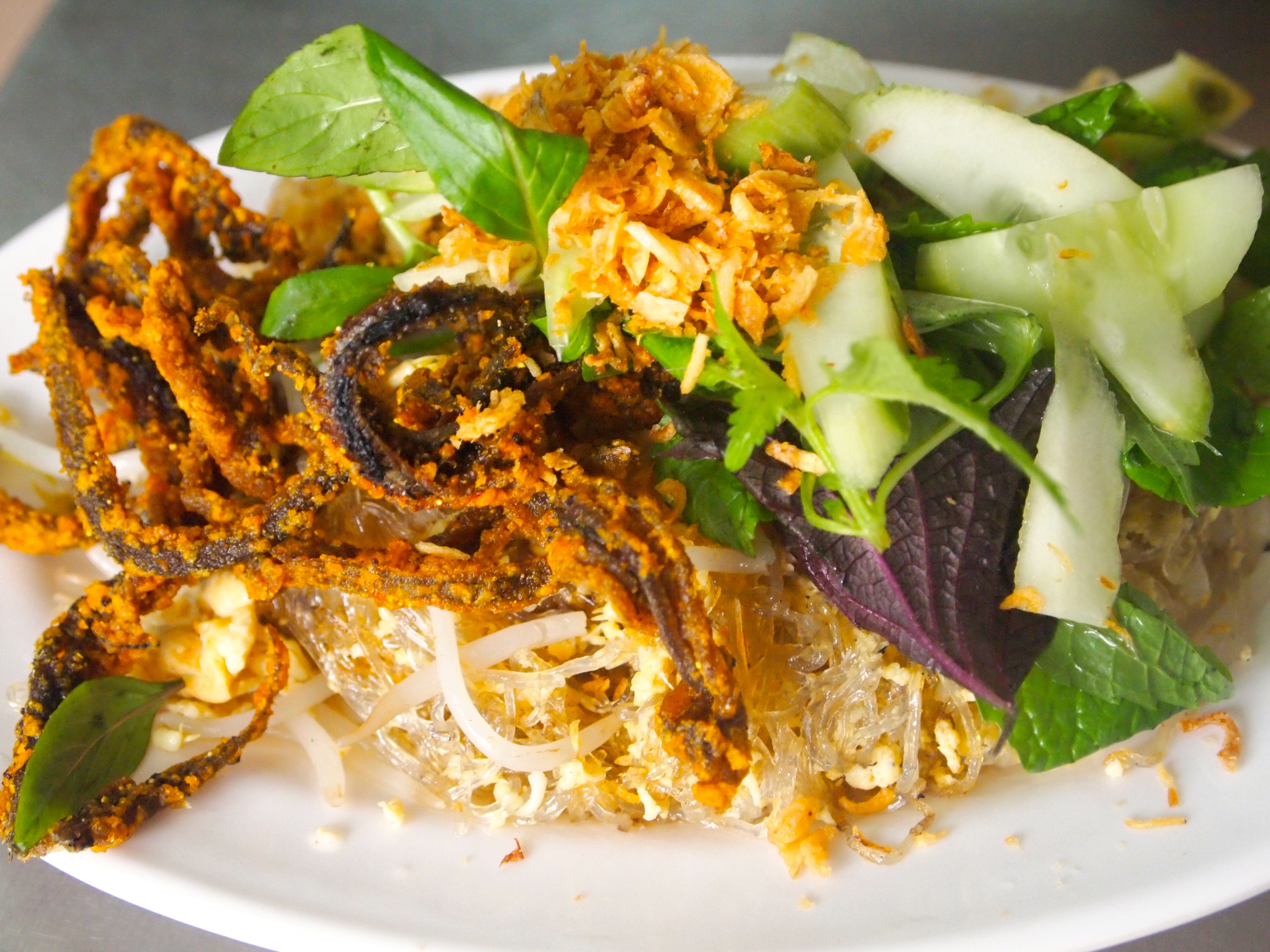 Fried Eel Noodles - Hanoi