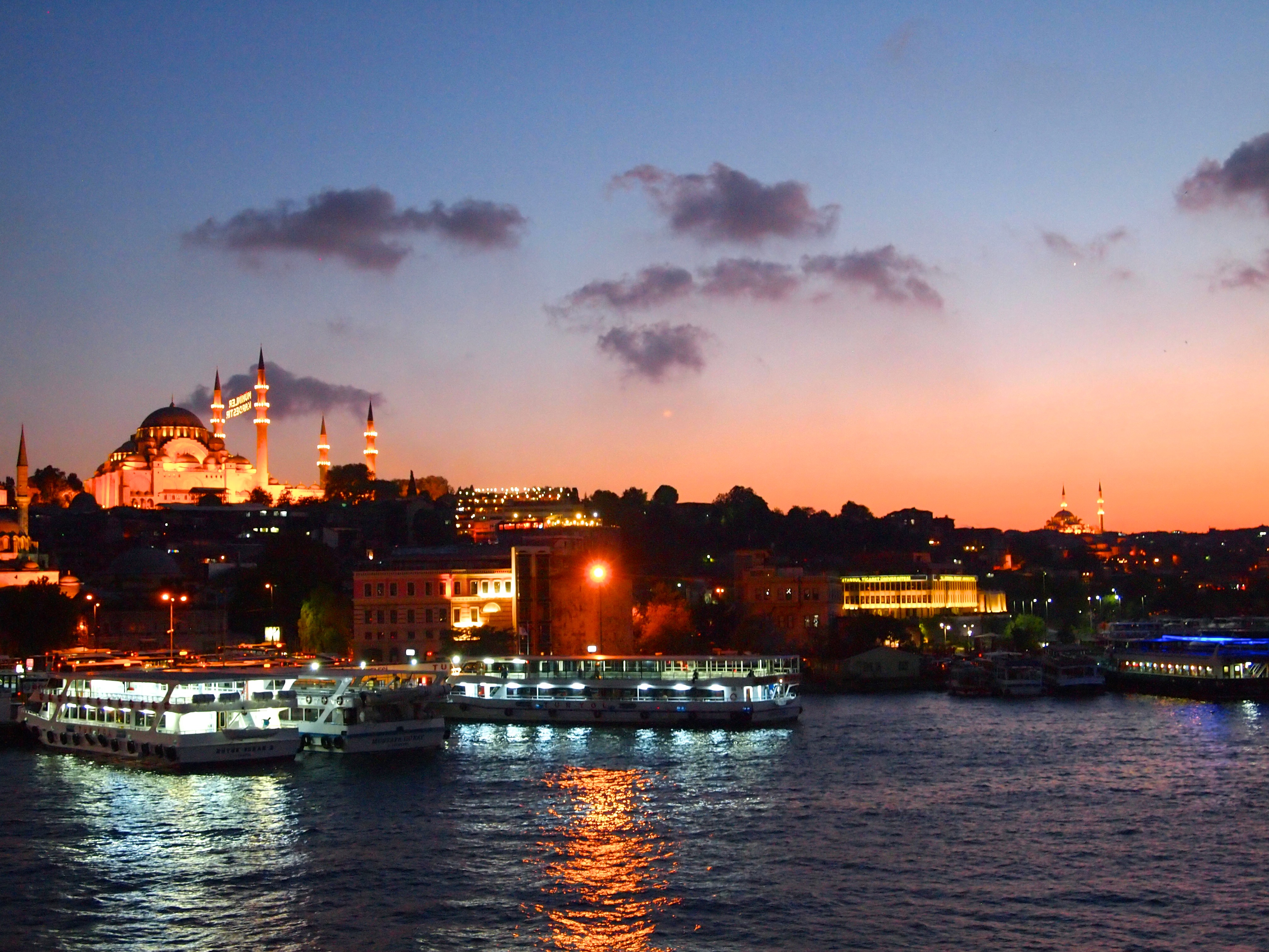 Galata Bridge at Sunset- Istanbu, Turkey
