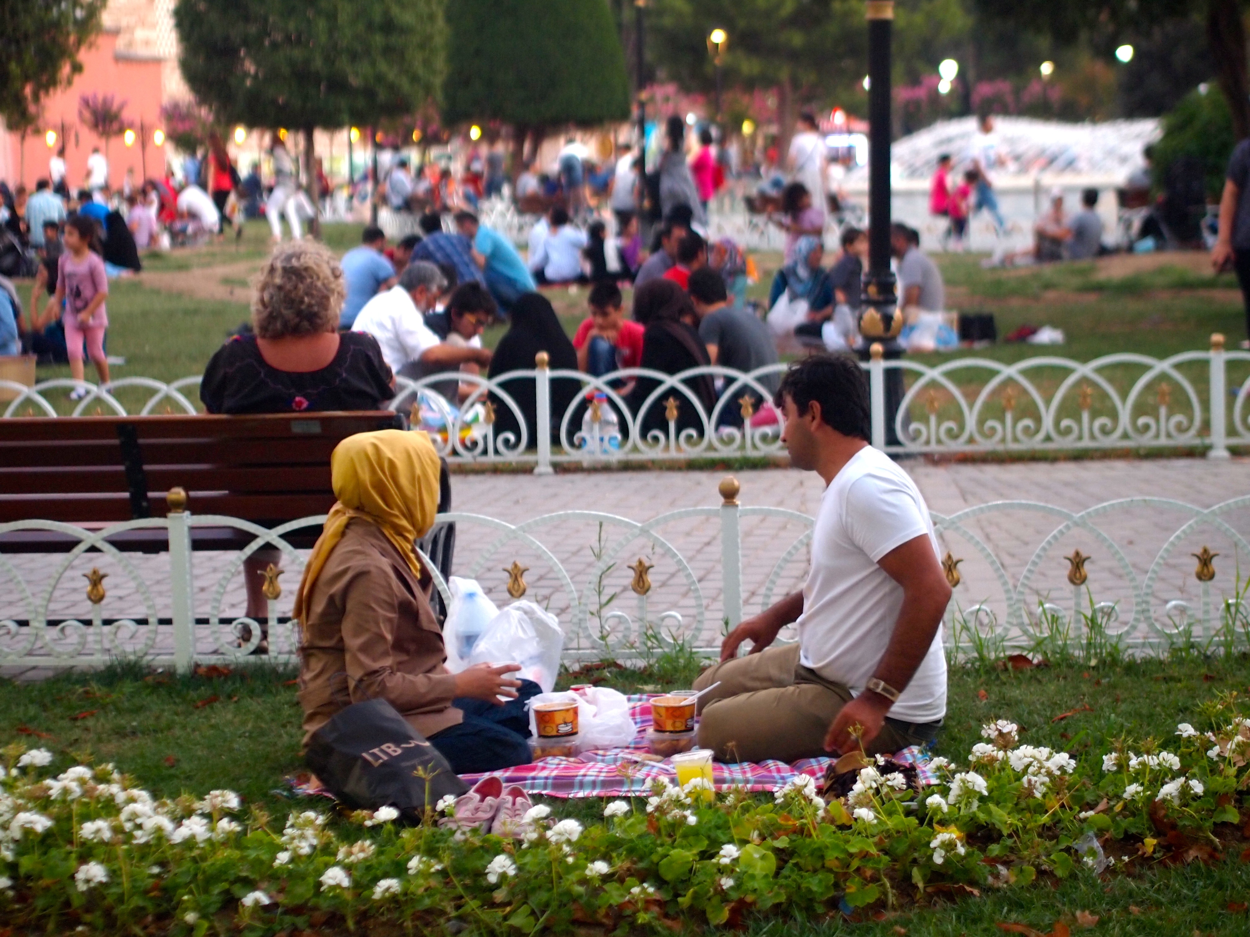 Ramadan Sunset in Sultahnamet - Istanbul, Turkey