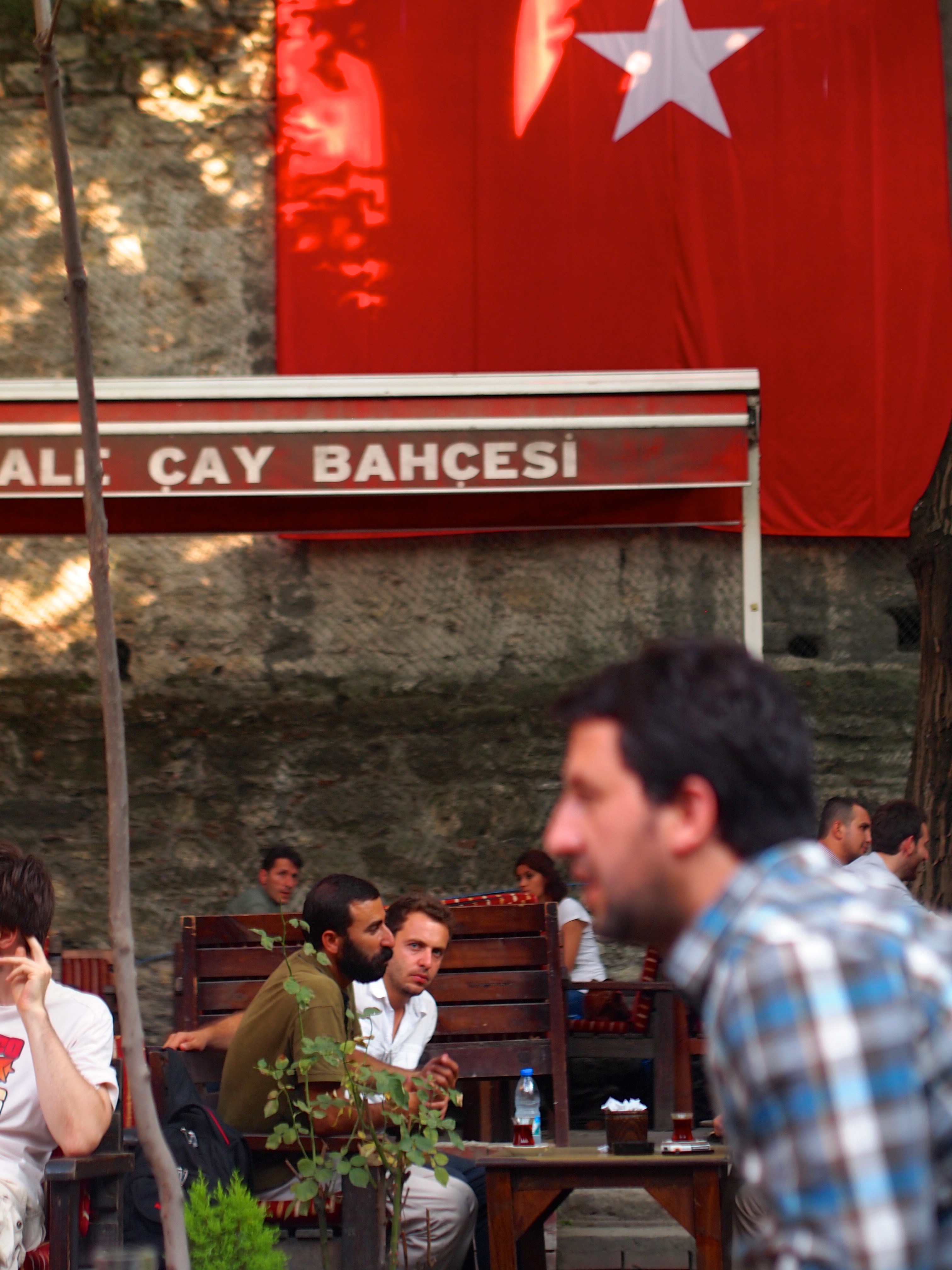 Tea Garden near Suleyman Mosque - Istanbul, Turkey